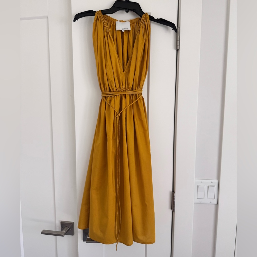 3.1 Phillip Lim Mustard Yellow Cotton Dress